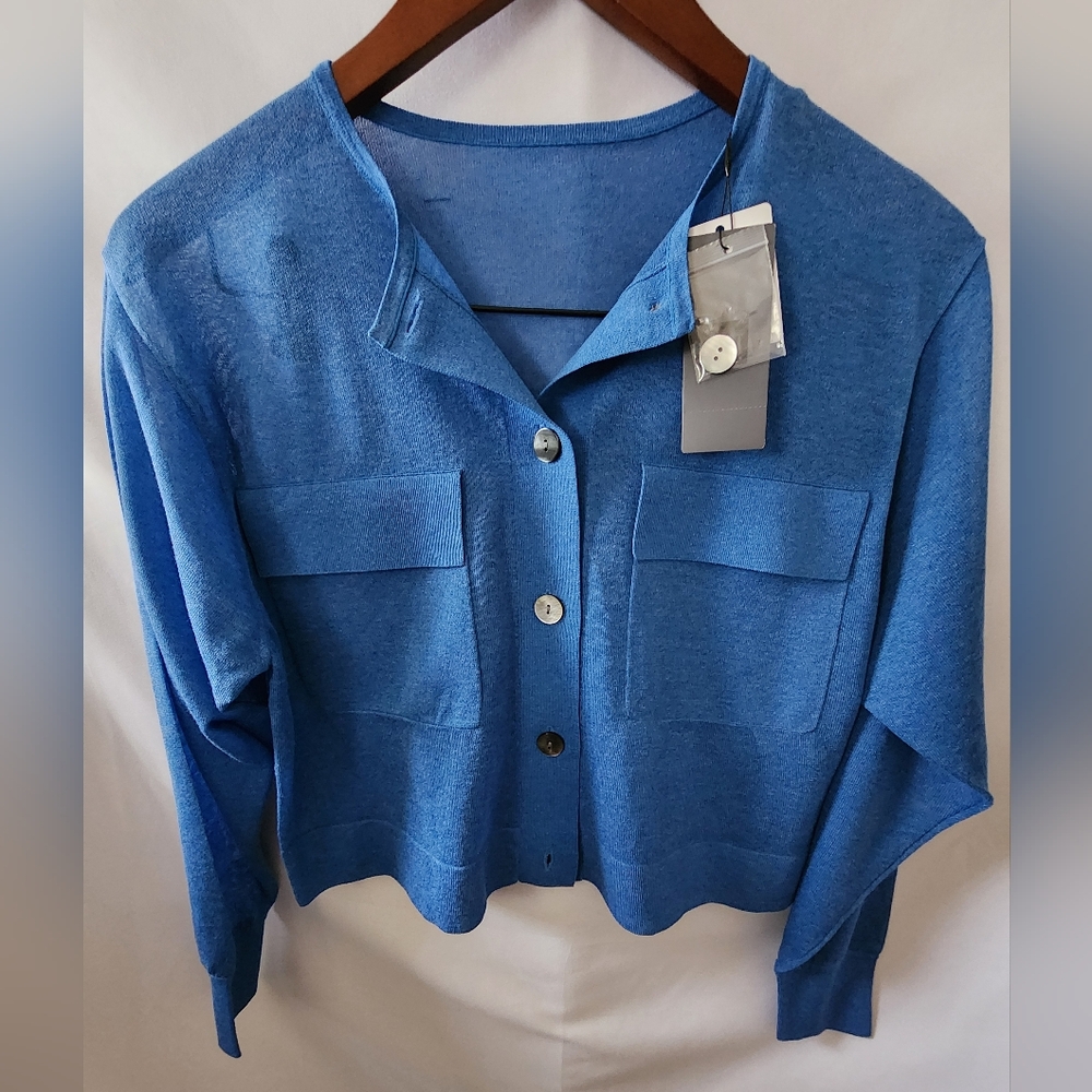 Plst Blue Sweater. Size Small